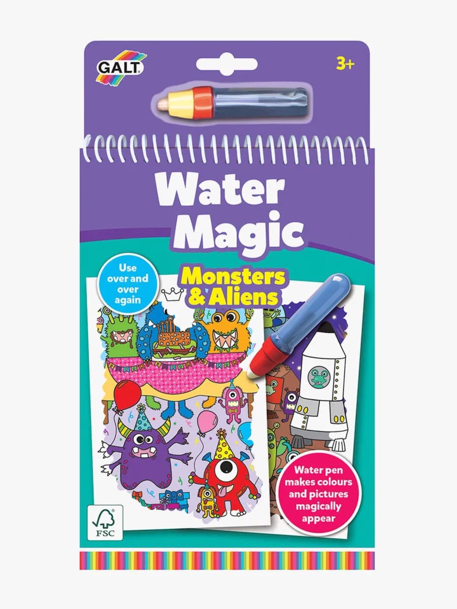 Galt Water Magic Målarbok Monster Och Aliens