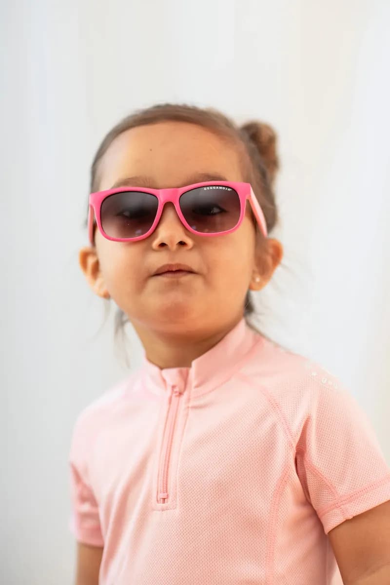Geggamoja  Böjbara Solglasögon, Pink, 2-6 år