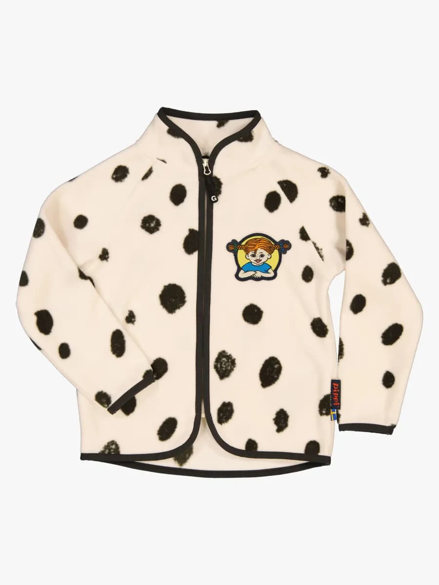 Geggamoja Fleecejacka Pippi Långstrump, Dots, 74-80