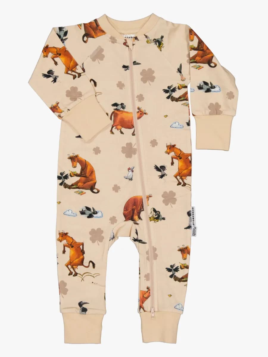 Geggamoja Pyjamas Mamma Mu, Beige, 62-68