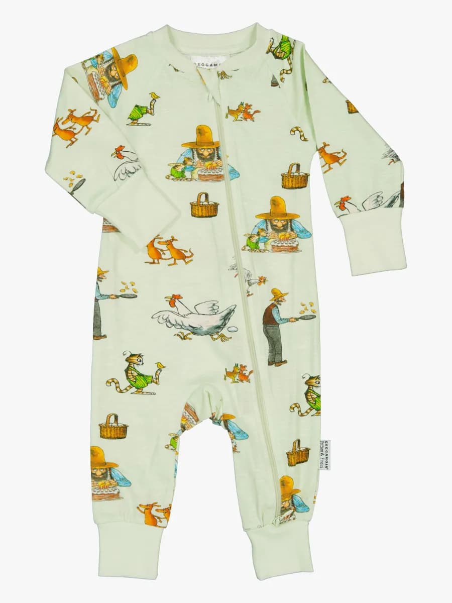 Geggamoja Pyjamas Pettson &  Findus, Grön, 86-92