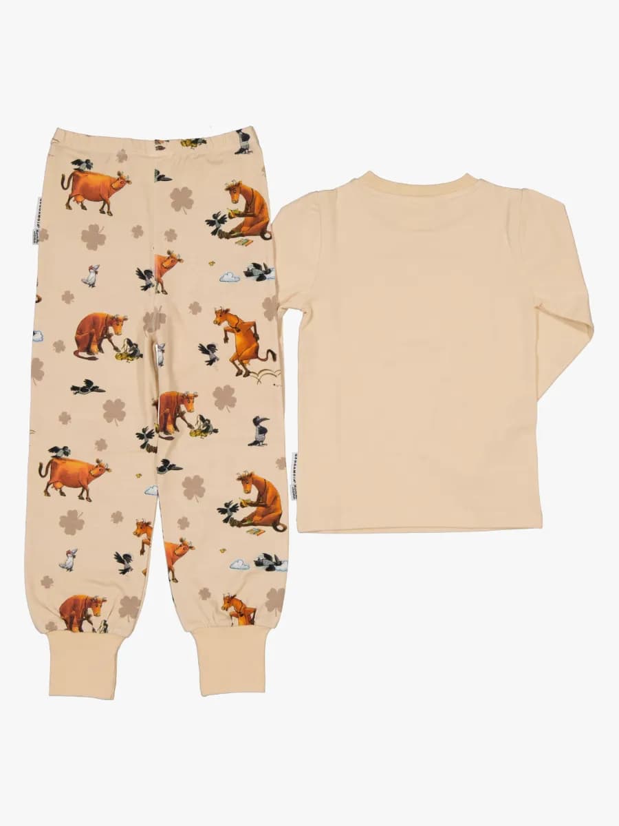 Geggamoja  Tvådelad Pyjamas Mamma Mu, Beige, 86-92