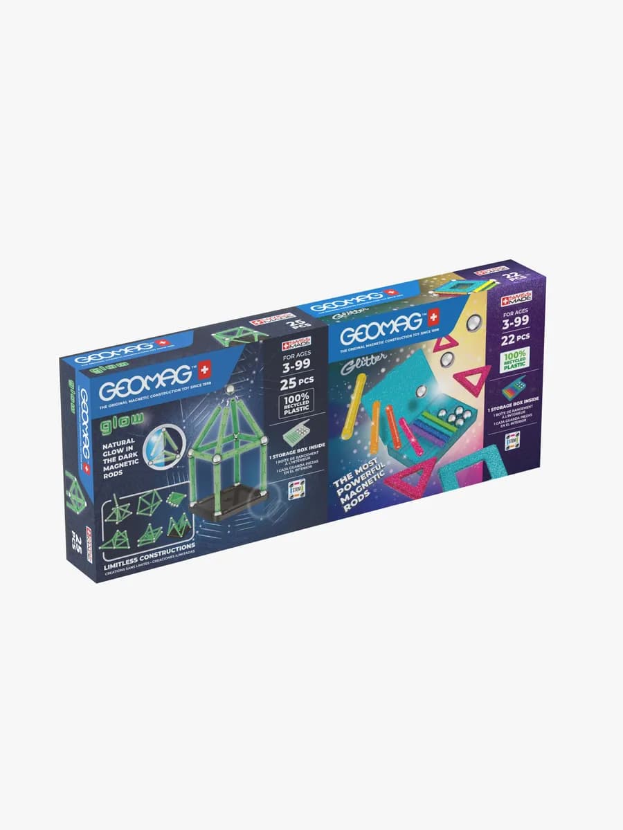 Geomag Glow &  Glitter Panels Byggsats 2-Pack 47 Delar