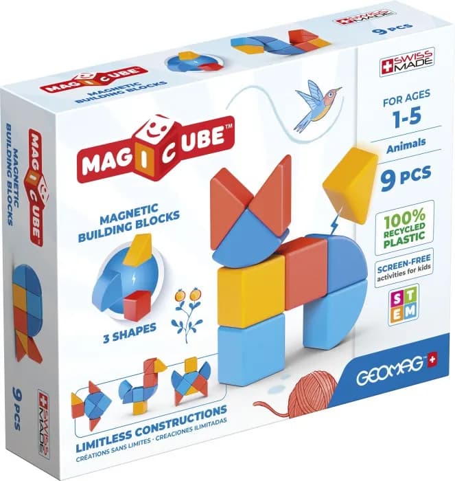 Geomag Magicube Djur 9-delar