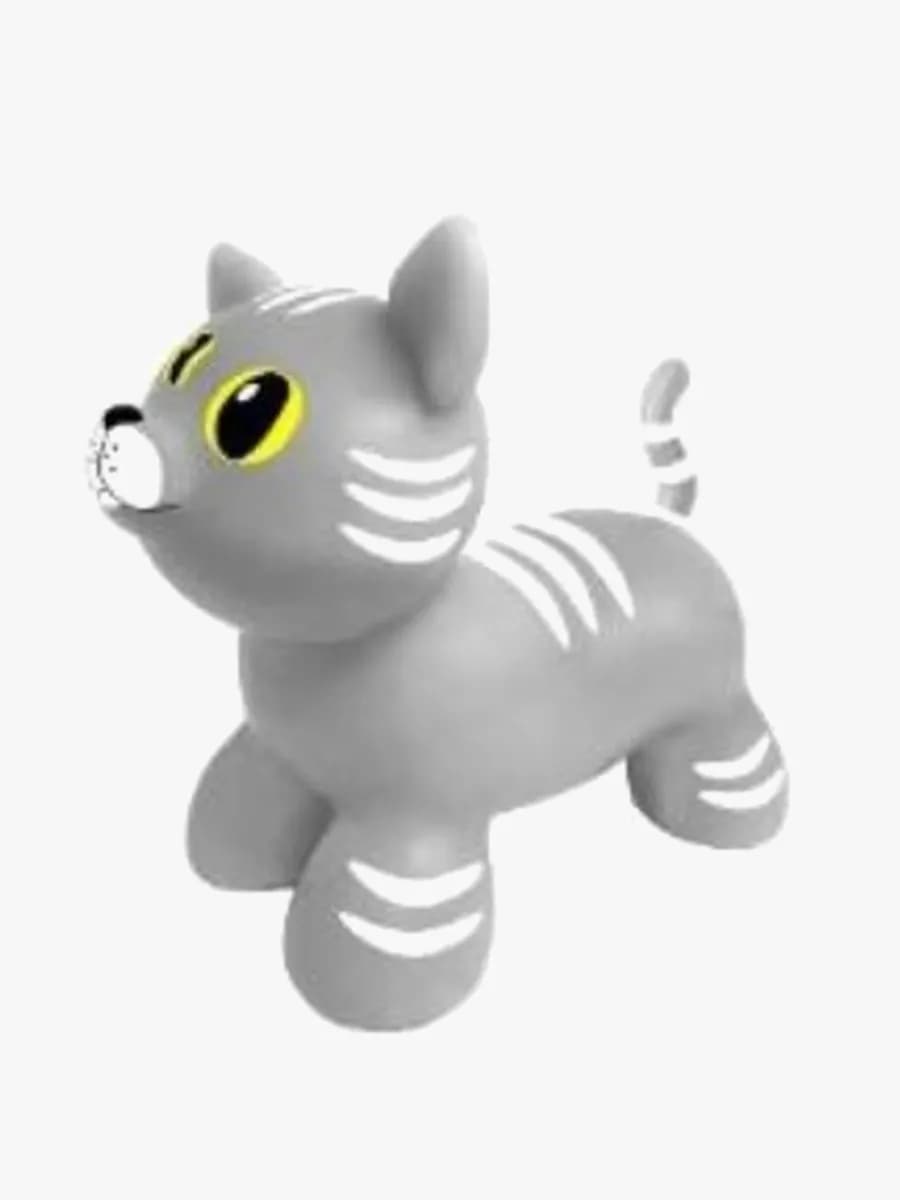 Gerardo Toys Hoppdjur Katt, Grå