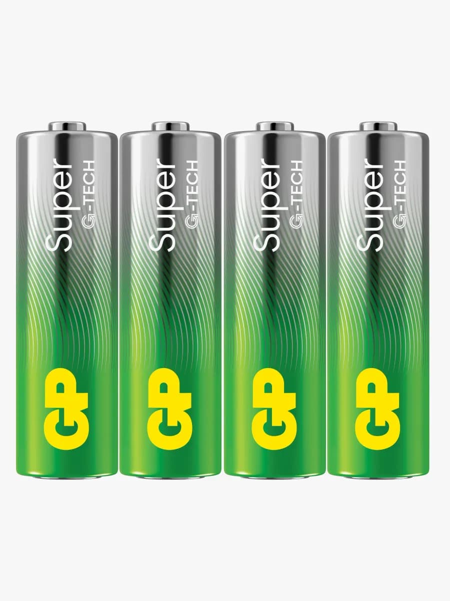 GP Super Alkaline G-TECH AA/LR6 Batterier 4-Pack