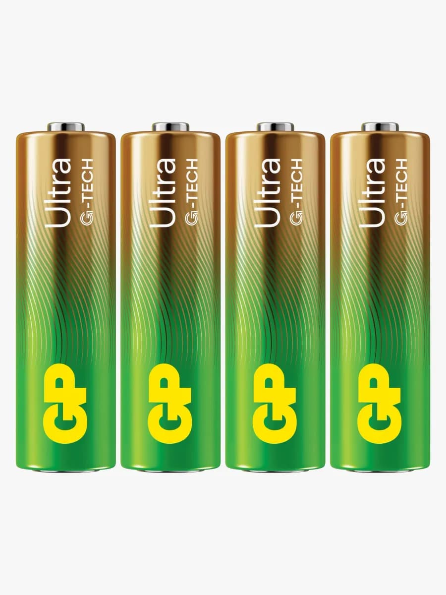 GP Ultra Alkaline G-TECH AA/LR6 Batterier Svanenmärkt 4-Pack