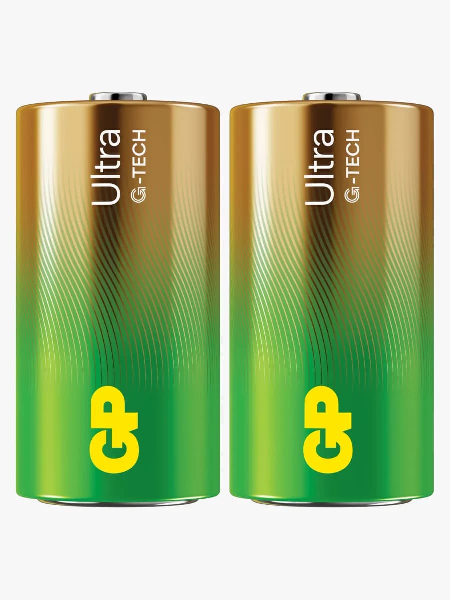 GP Ultra Alkaline G-TECH C/LR14 Batterier Svanenmärkt 2-Pack