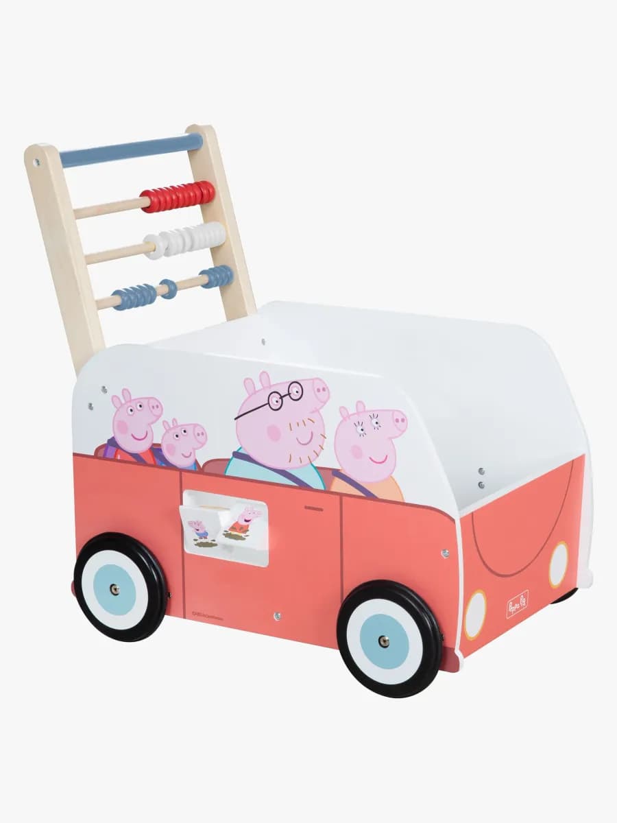 Greta Gris Bully Push Bus Lära-gå-vagn