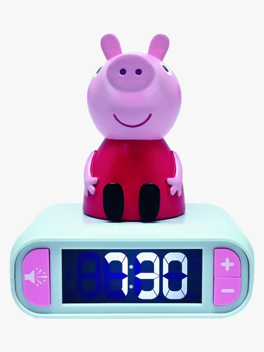 Greta Gris Digital Väckarklocka med Nattlampa, Barnrum