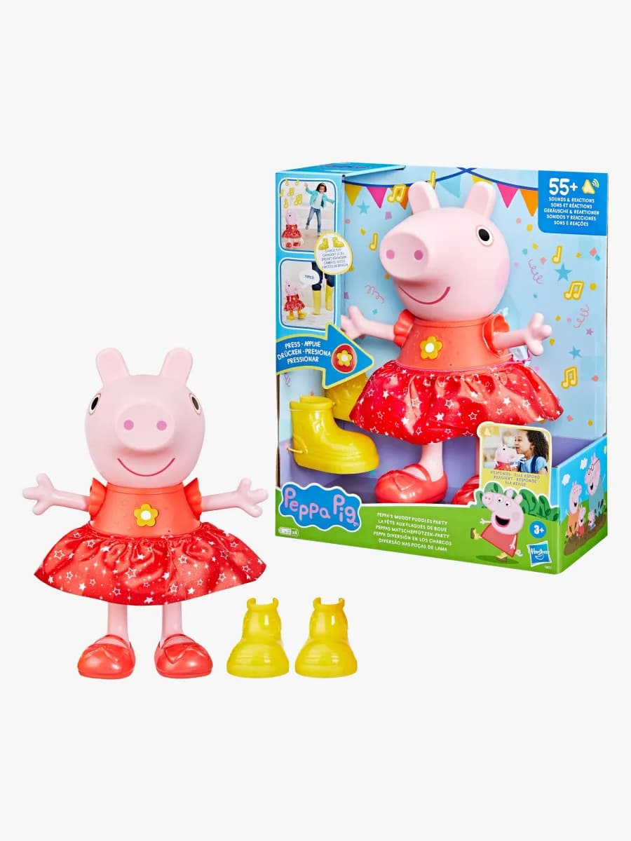 Greta Gris Interaktiv Leksak Muddy Puddles Party 30 cm