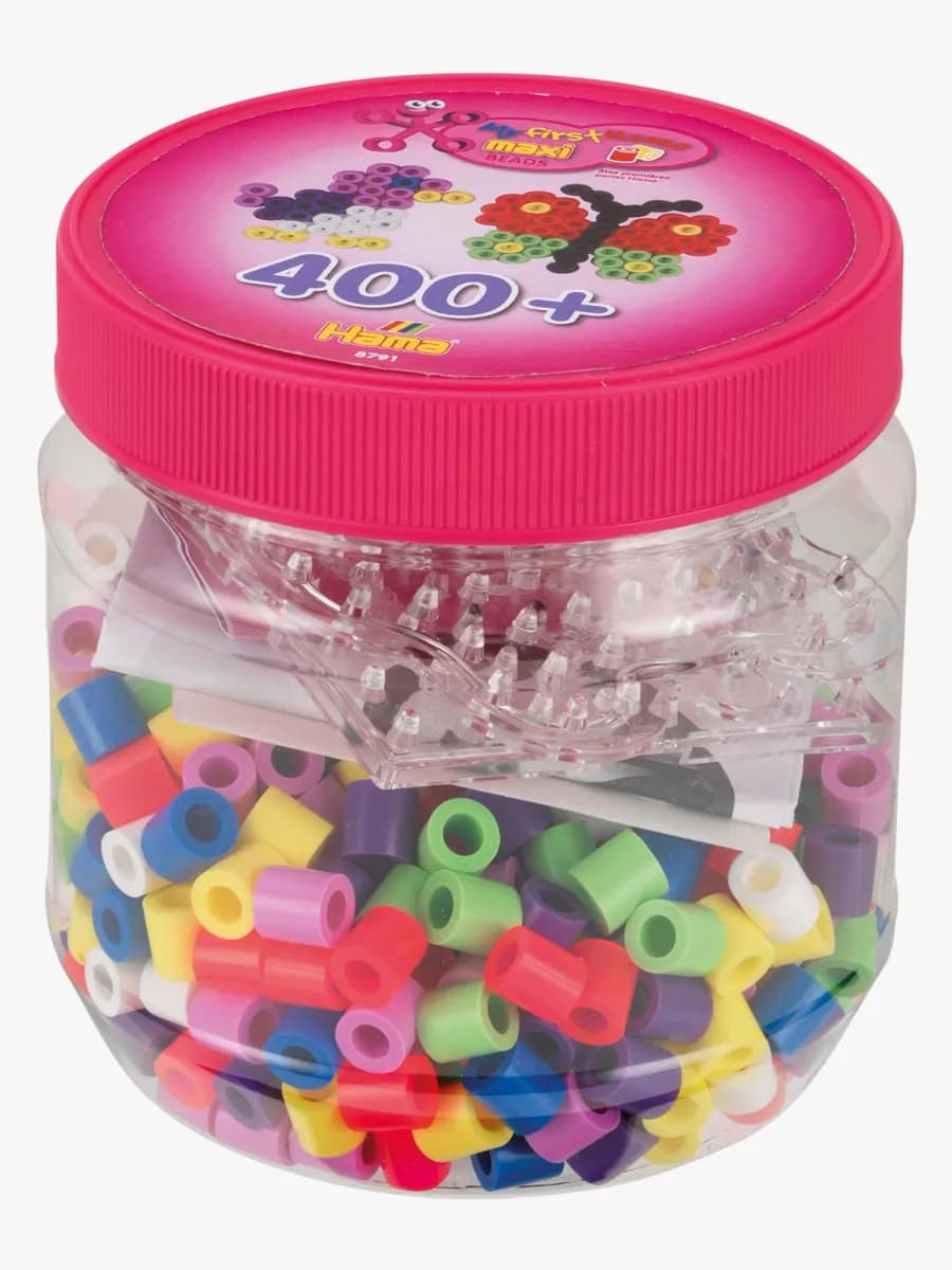 Hama Maxi Pärllåda 400 pcs Rosa Lock