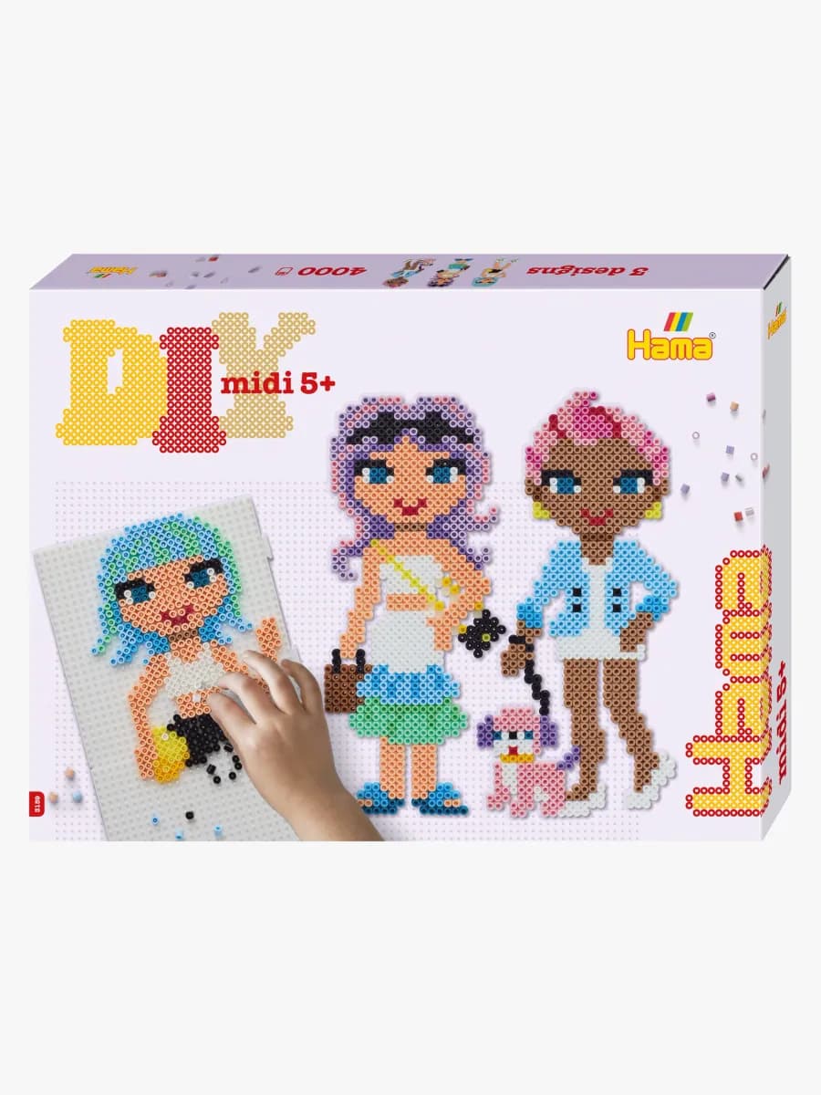 Hama Midi Presentlåda Fashion Girls 4000 st