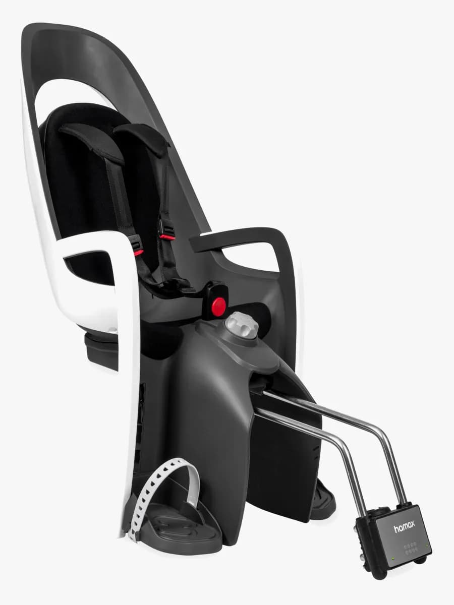 Hamax CARESS Cykelsits Frame Mount med Lås, White/Black