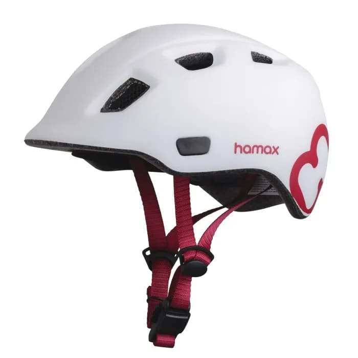 Hamax Thundercap Cykelhjälm (White/Pink)