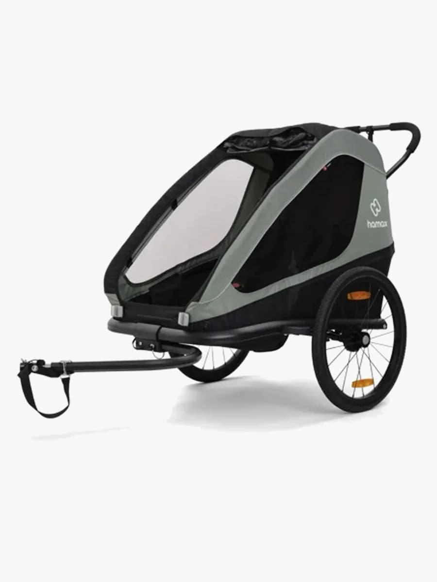 Hamax Traveller Cykelvagn, Khaki Green/Black - Bäst i test