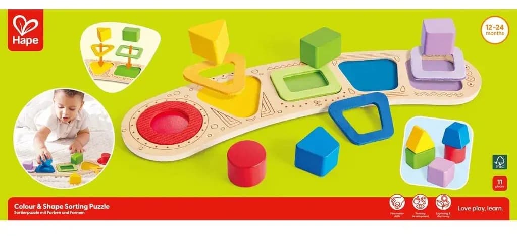 Hape Toddler Pussel &  Former