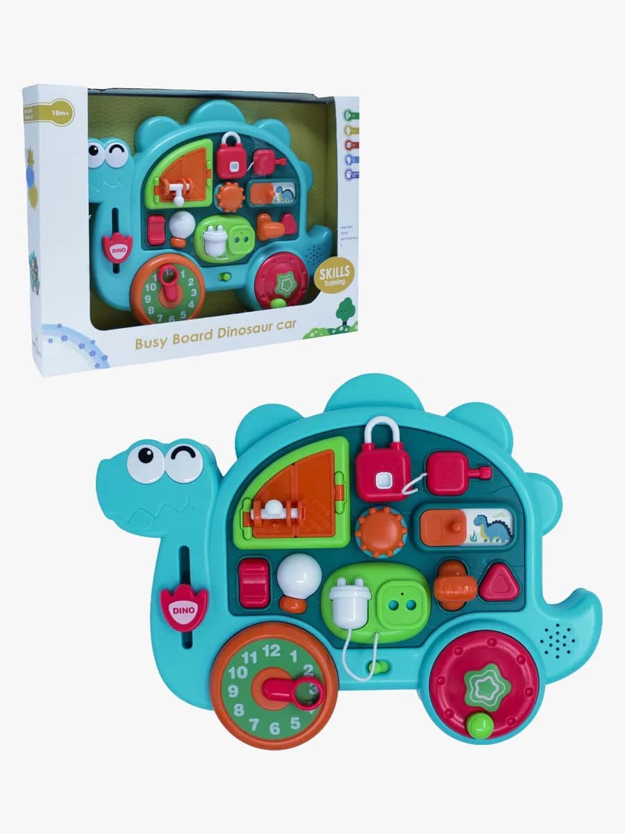 Happy Baby Aktivitetsleksak Dinosauriebil med Ljus &  Musik