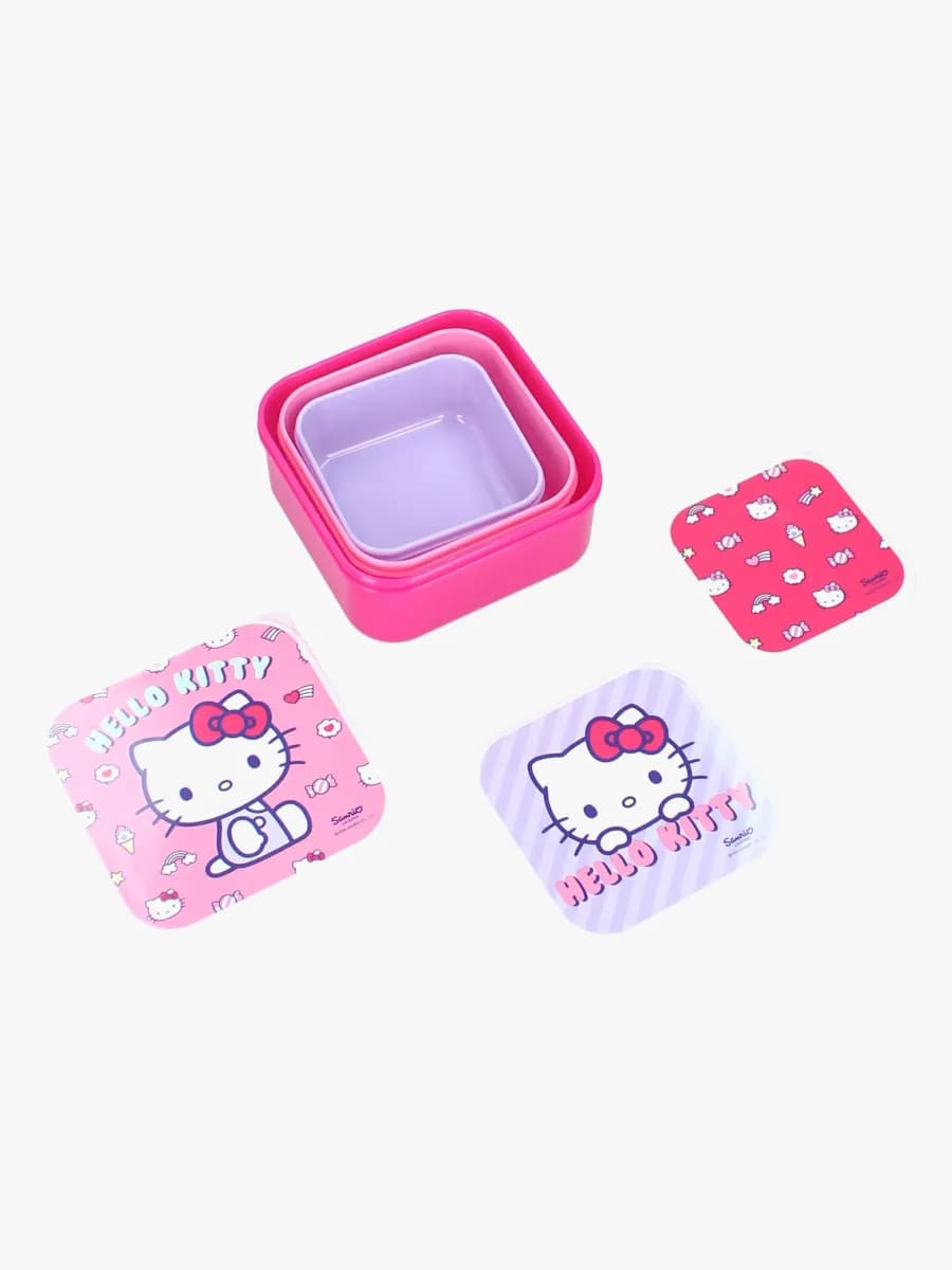 Hello Kitty 3 in 1 Snackbox Fresh Bites, Rosa