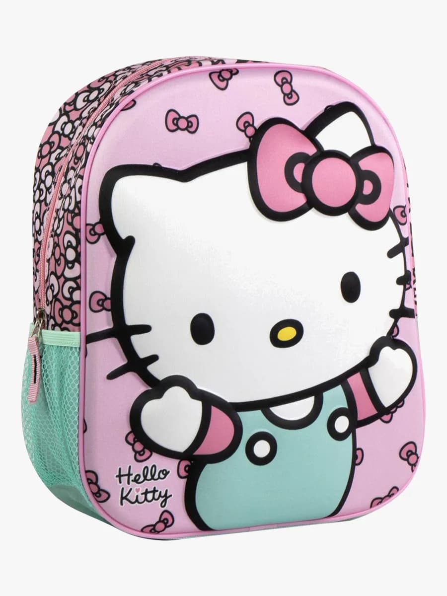 Hello Kitty 3D Ryggsäck, Rosa/Grön