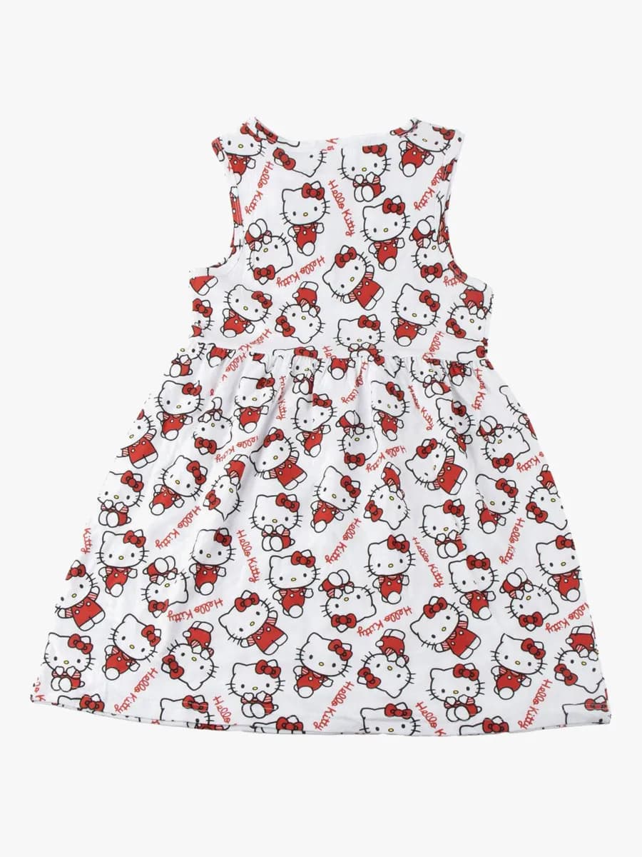 Hello Kitty Klänning, Vit, 128-134