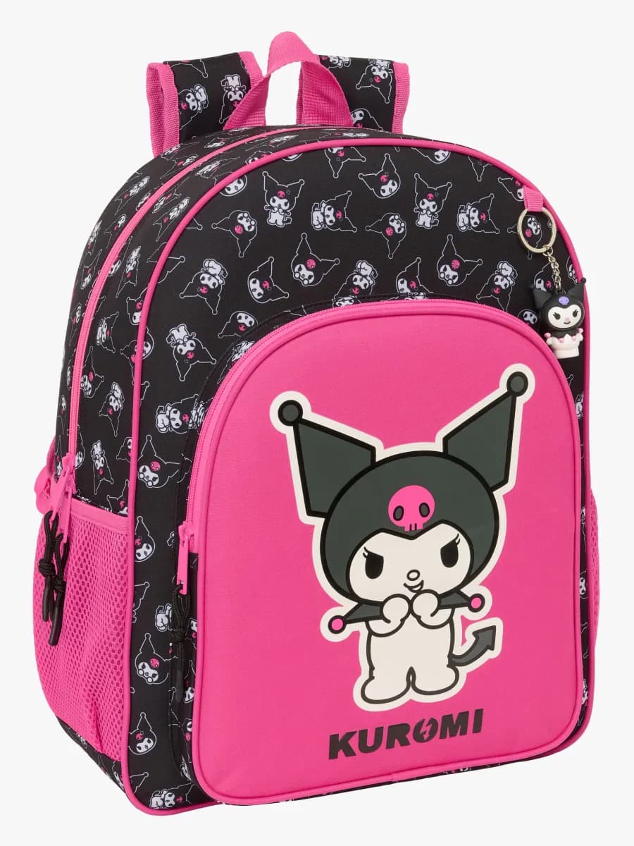 Hello Kitty Kuromi Ryggsäck 19L, Rosa/svart