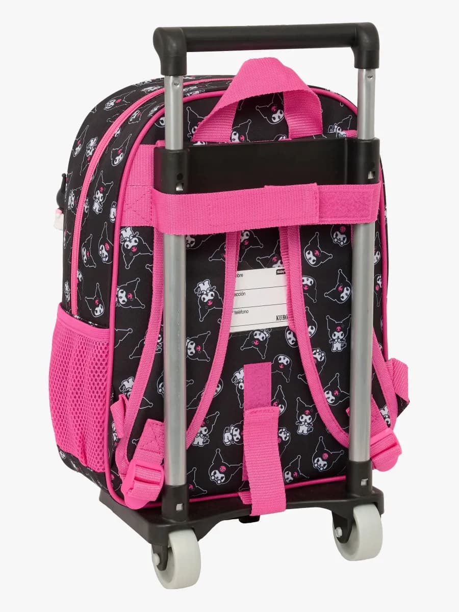 Hello Kitty Kuromi Trolley Resväska 10L, Rosa/svart