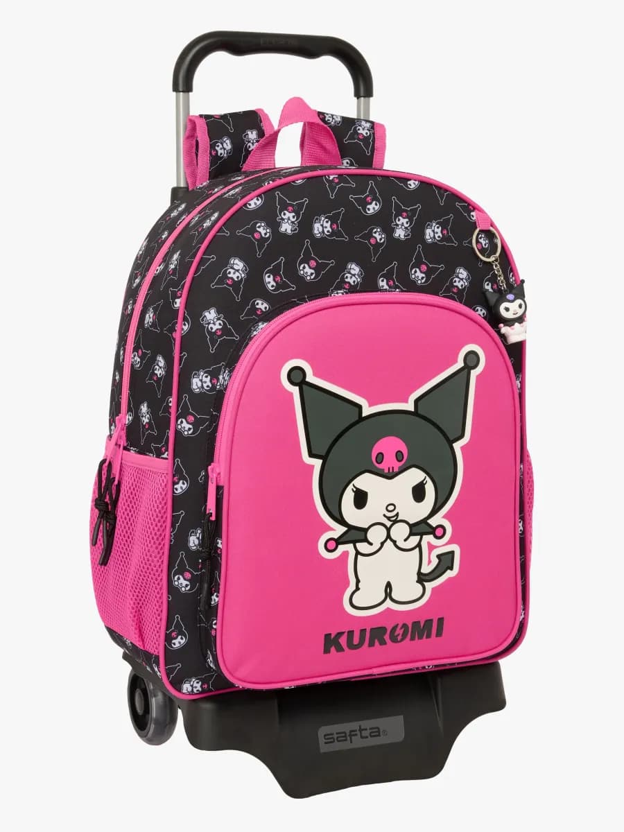 Hello Kitty Kuromi Trolley Resväska 21L, Rosa/svart