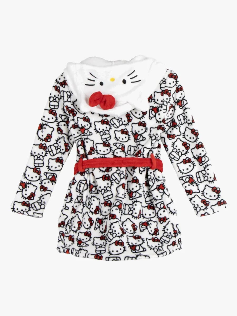 Hello Kitty Morgonrock, Vit/Röd, 12 år