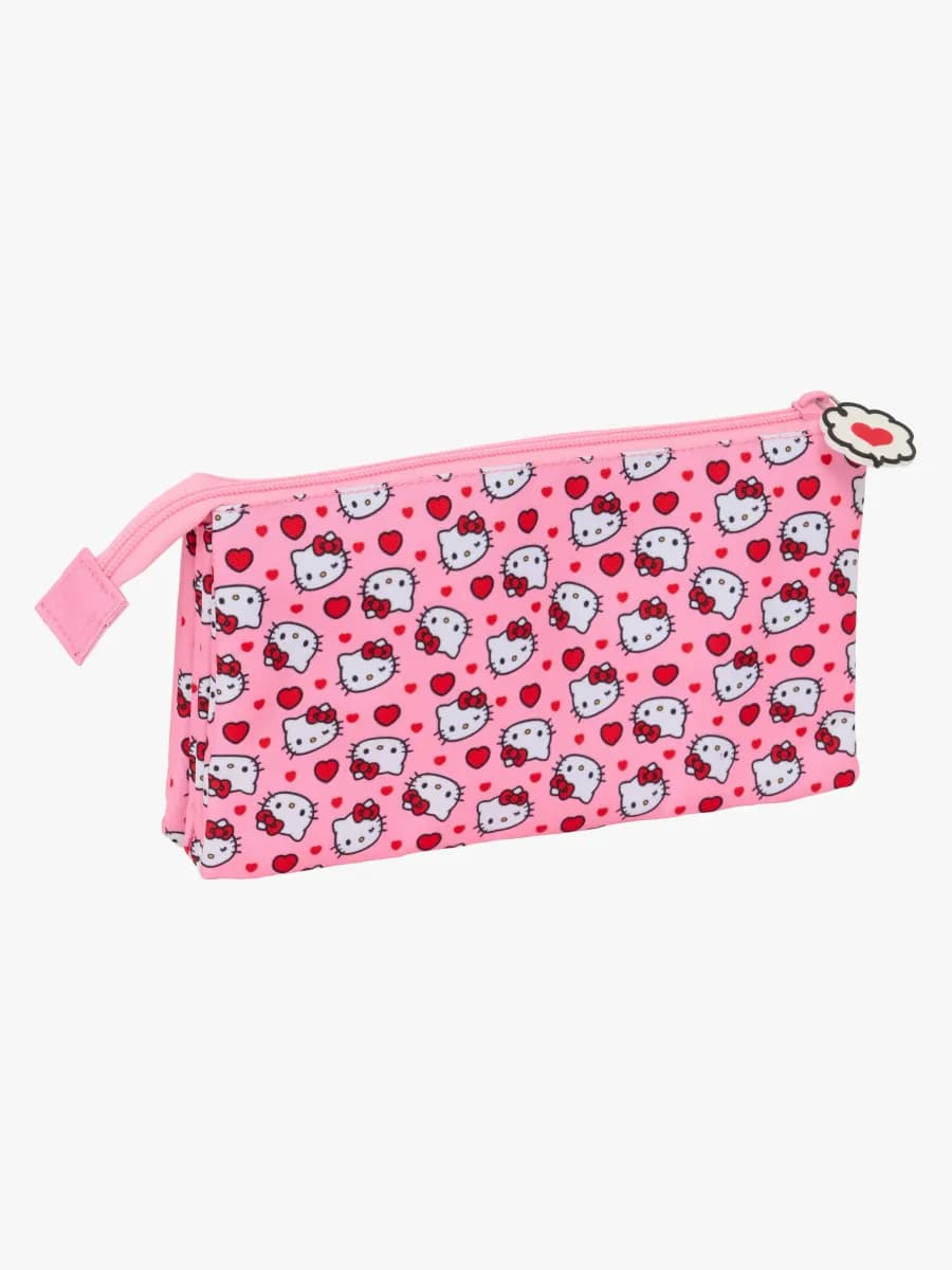 Hello Kitty Trippelpennfodral, Rosa