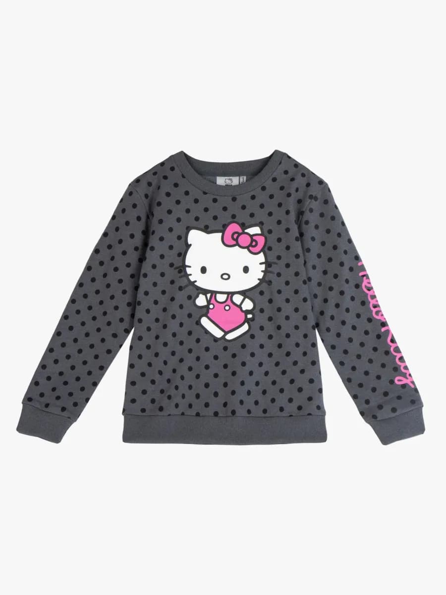 Hello Kitty Tröja, Mörkgrå, 8 år