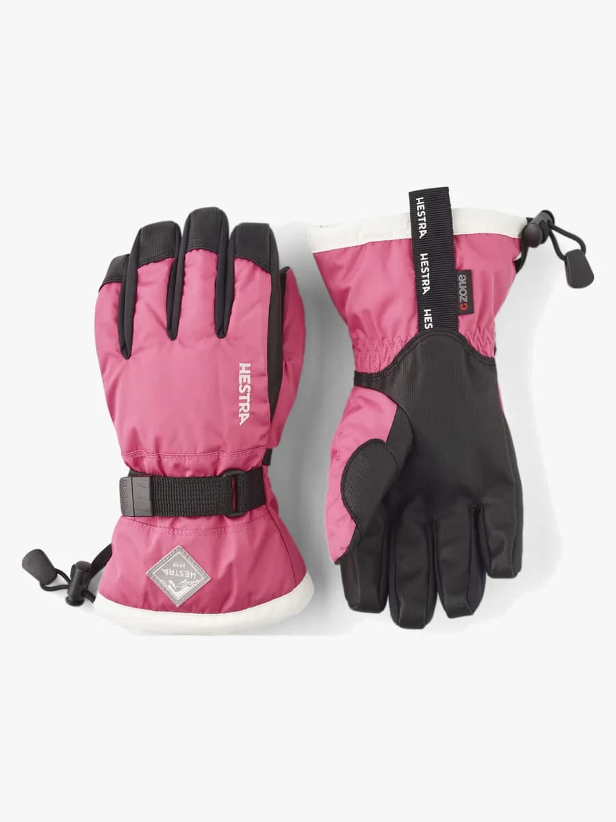 Hestra Gauntlet Czone JR Handskar, Fuchsia/Ivory, 7
