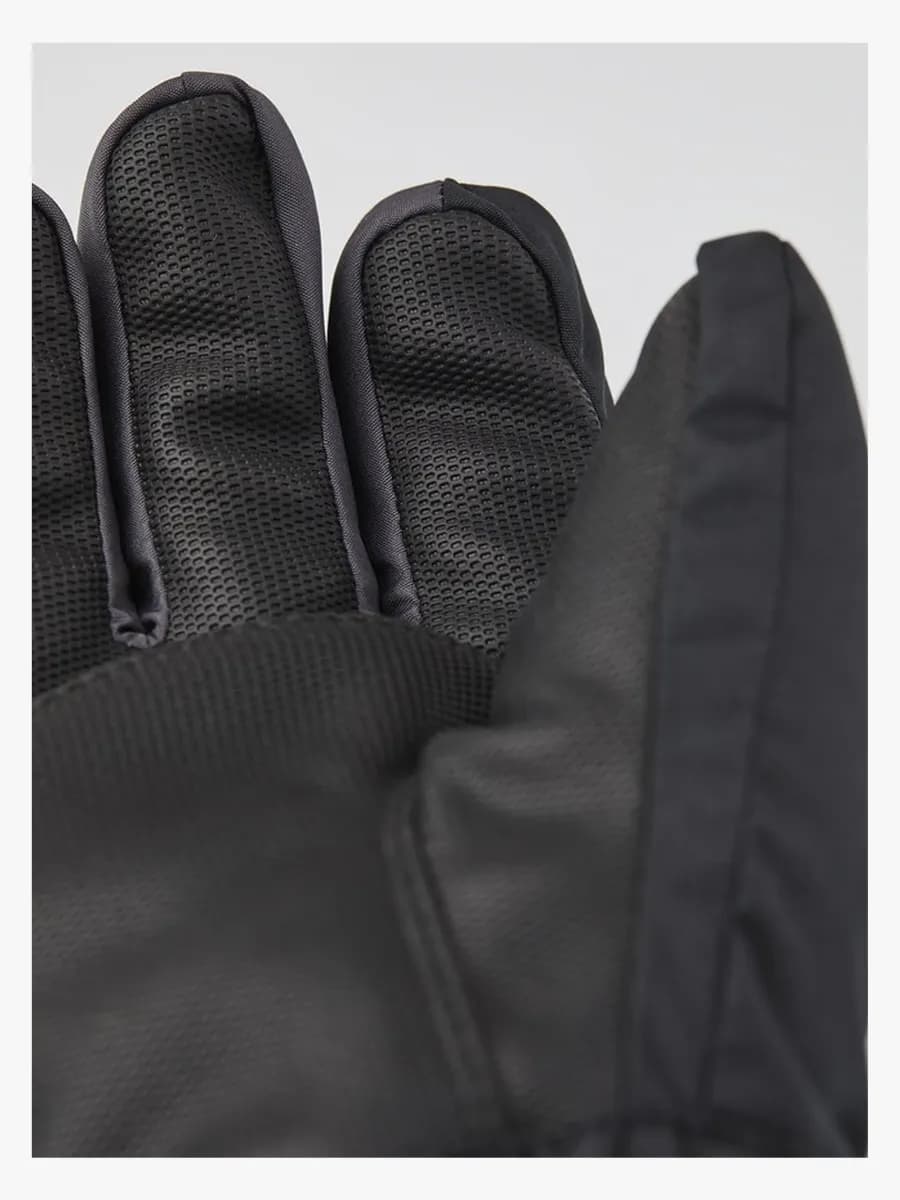 Hestra Sarri Zip JR Handskar, Svart/Grafit, 7