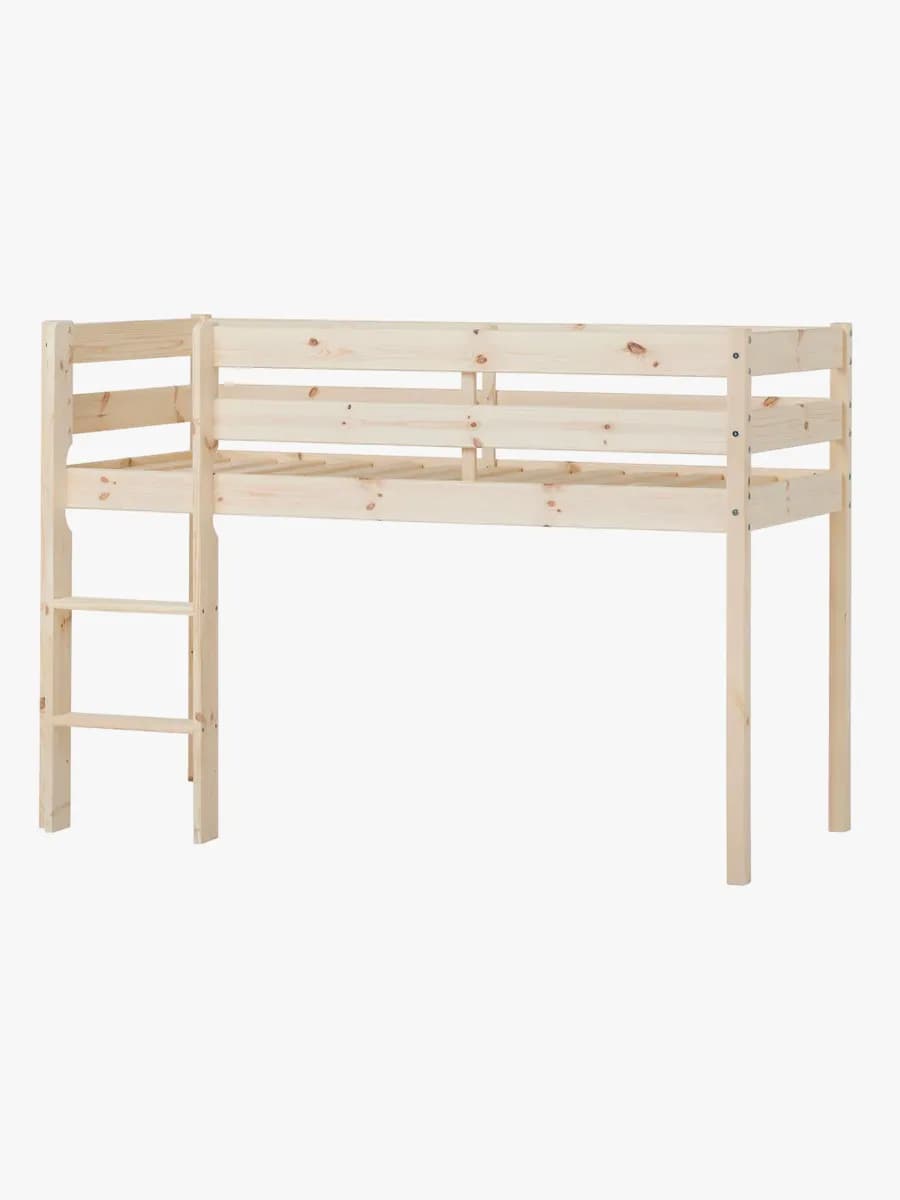 Hoppekids ECO Comfort  Halvhög Loftsäng 70x160, Trä, Barnsäng, Juniorsäng
