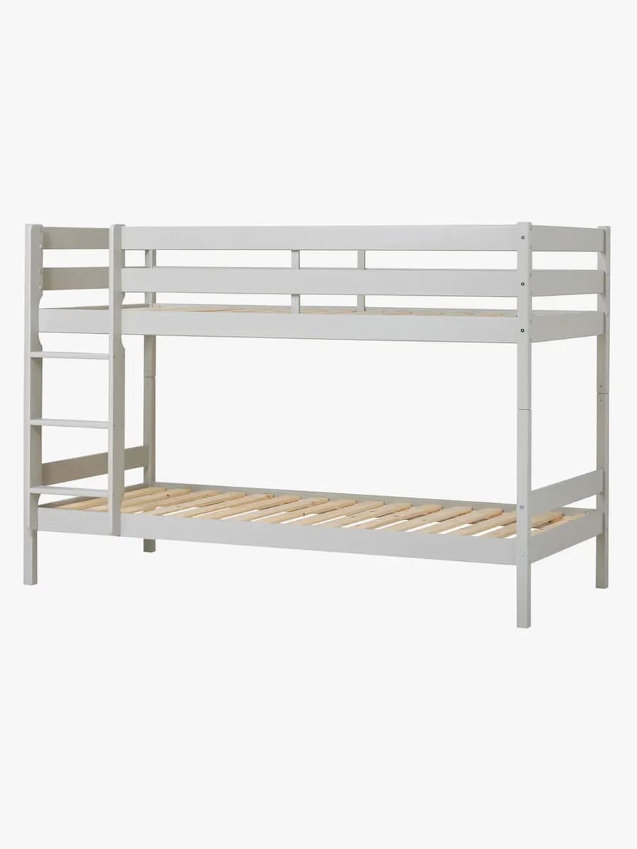 Hoppekids ECO Comfort Våningssäng 90x200, Dove Grå, Barnsäng, Juniorsäng