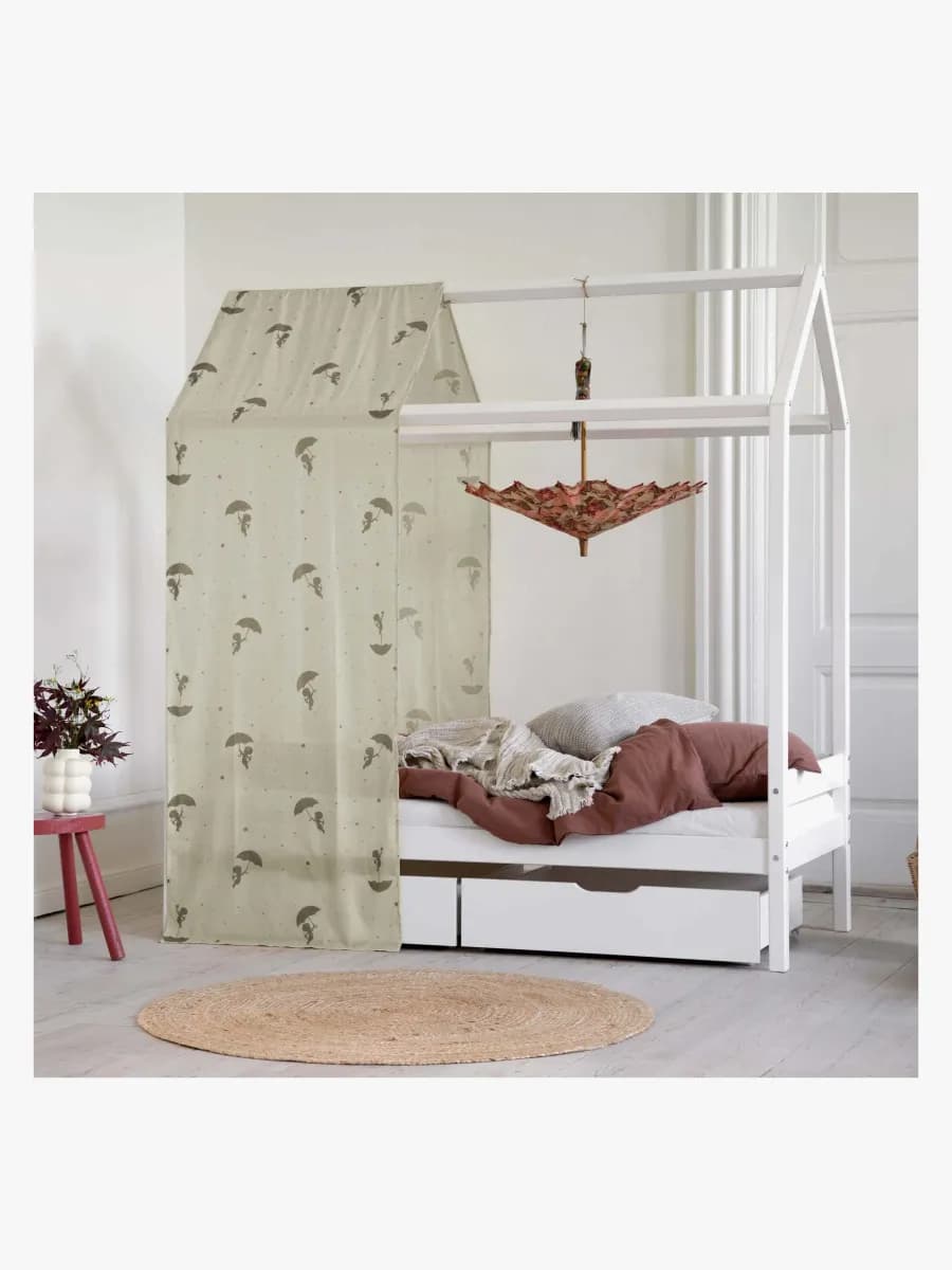 Hoppekids Ole Lukoie Sänggardin 70x160, Grön, Barnsäng, Juniorsäng