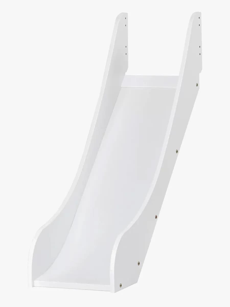 Hoppekids Slide To BASIC Half-height bed, White, Barnsäng, Juniorsäng
