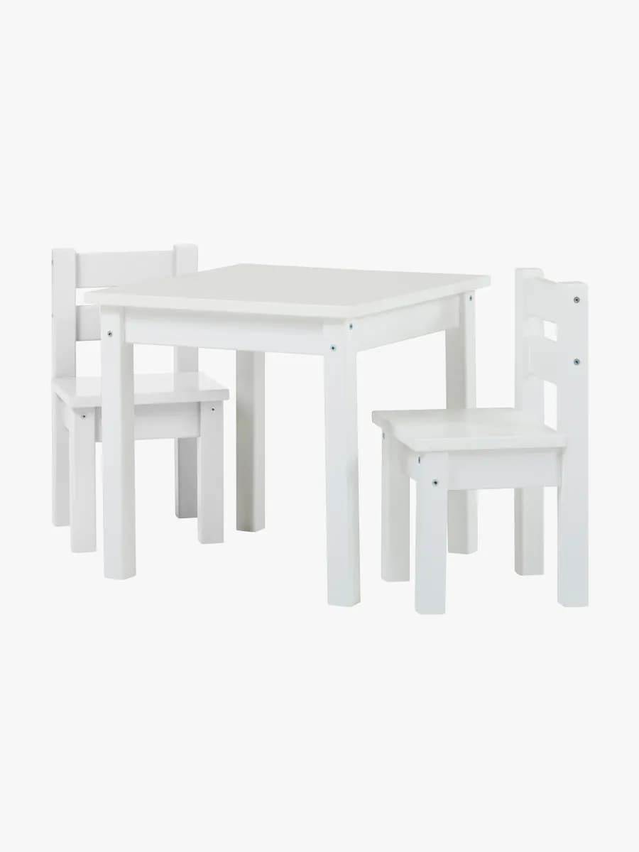 Hoppekids Stol Bord MADS, White