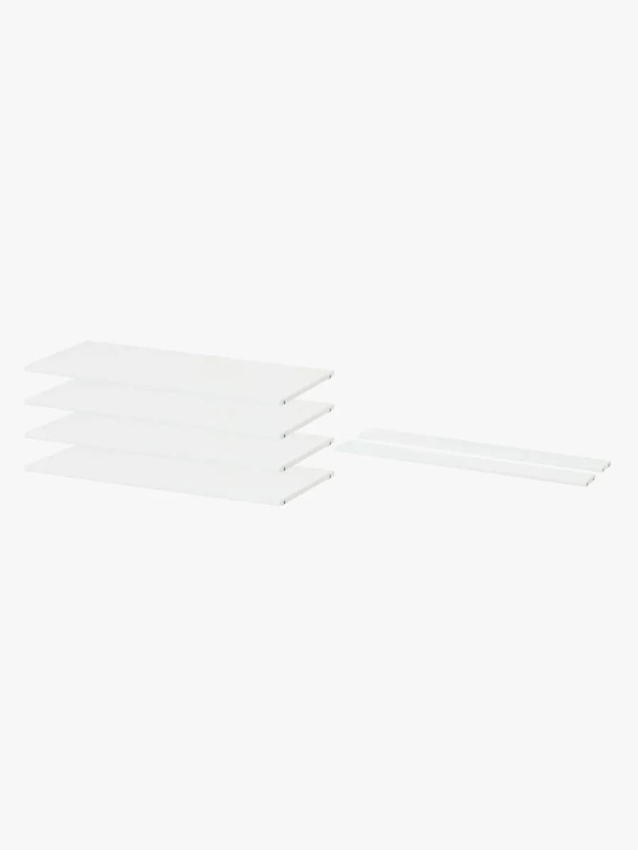 Hoppekids STOREY set with 4 Shelves and 2 cross-supports, 80 cm, White