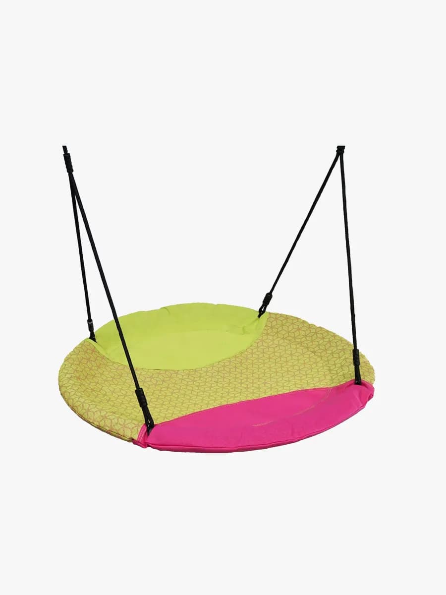Hörby Bruk Kompisgunga Rund, Lime/Cerise