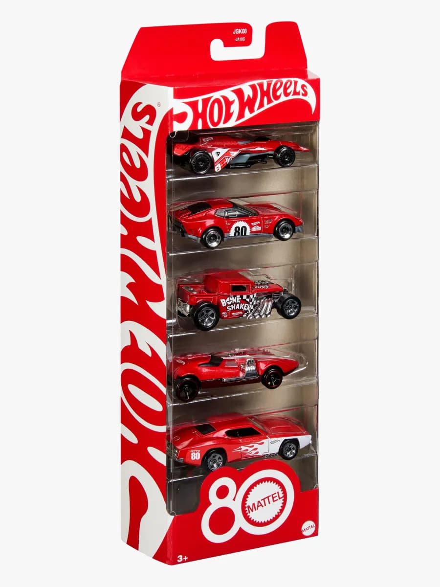 Hot Wheels Bilar Mattel 80th 5-Pack