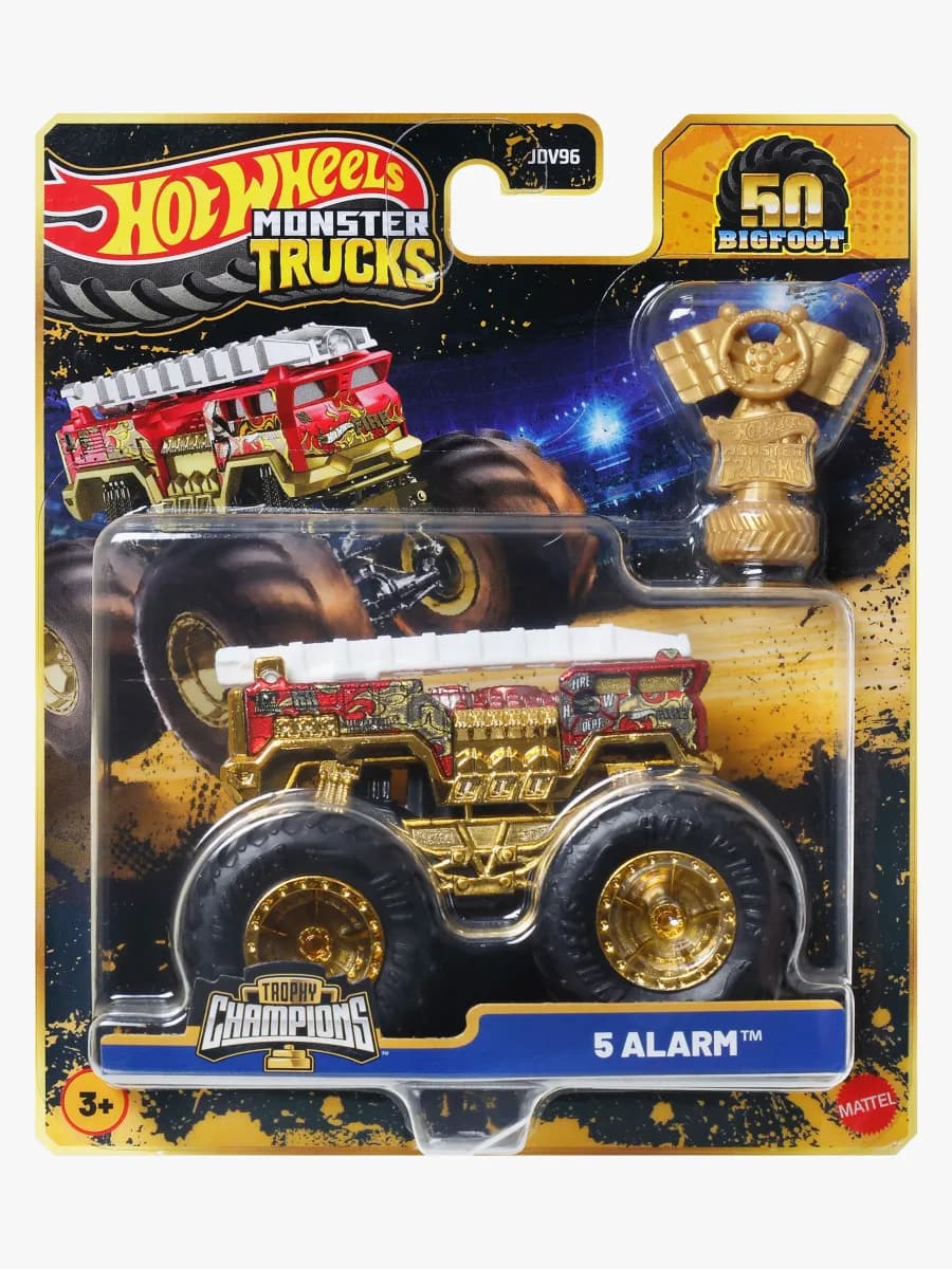 Hot Wheels Monstertrucks Bigfoot Trophy Champions Bil Blandad
