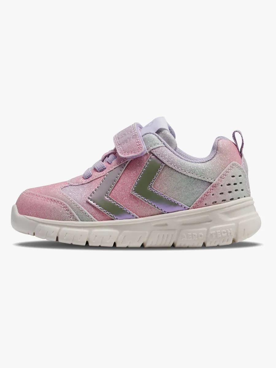 Hummel Crosslite Glitter Infant Sneakers, Multicolor Pink, 30