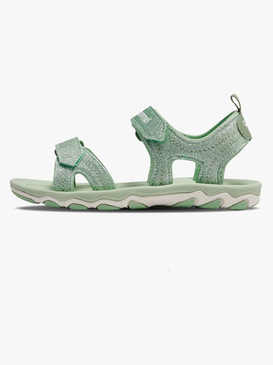 Hummel Glitter Jr Sandaler, Frosty Green, 29