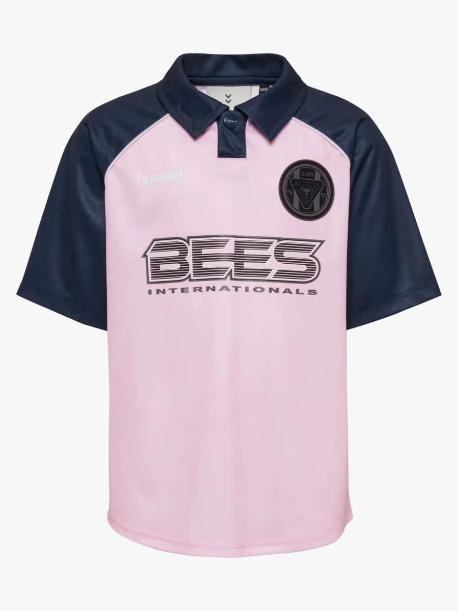 Hummel JR Loose Tiger Soccer T-shirt, Roseate Spoonbil, 110-116