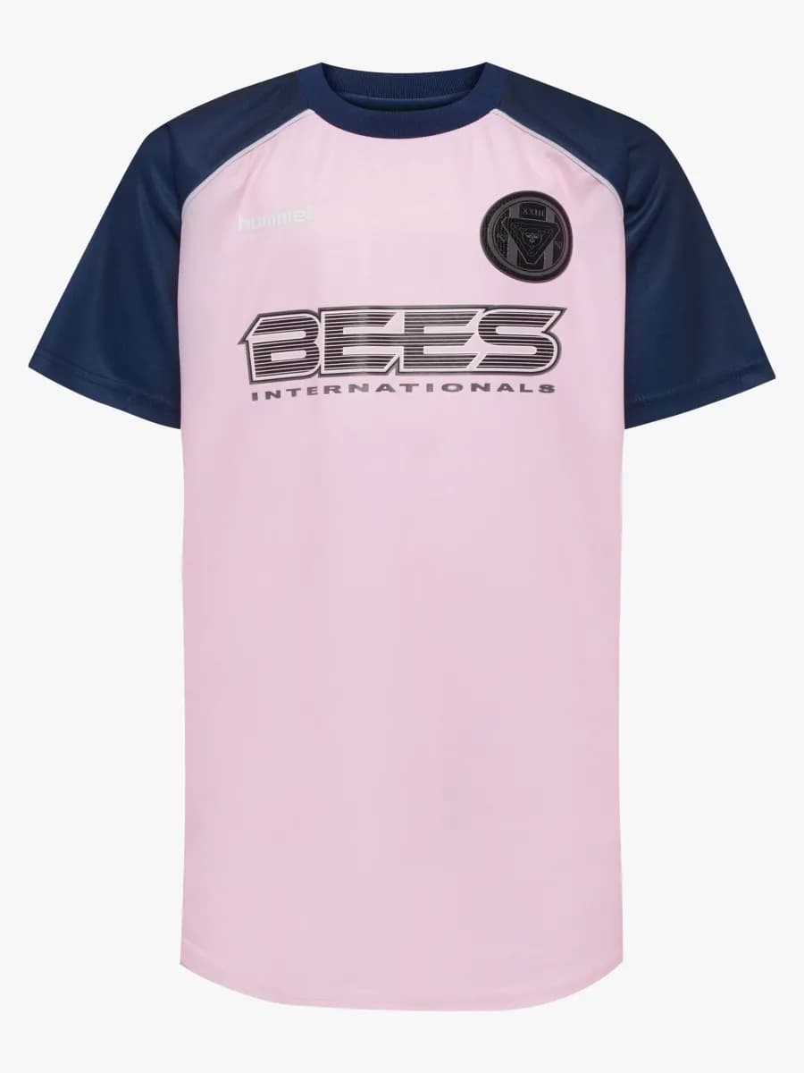 Hummel JR Loose Tiger Soccer T-shirt, Roseate Spoonbil, 134-140