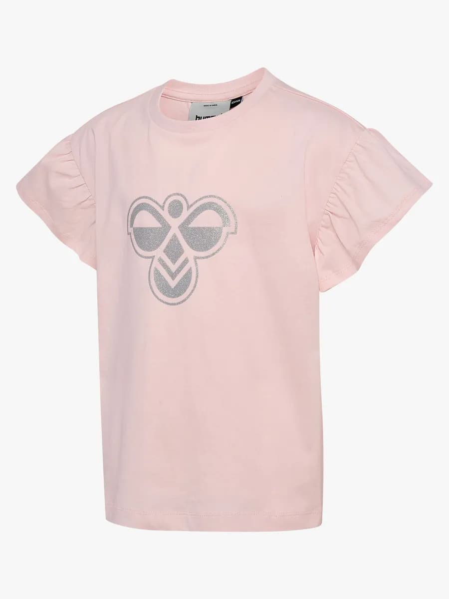Hummel JR Ruffle T-shirt, Pale Lilac, 110-116