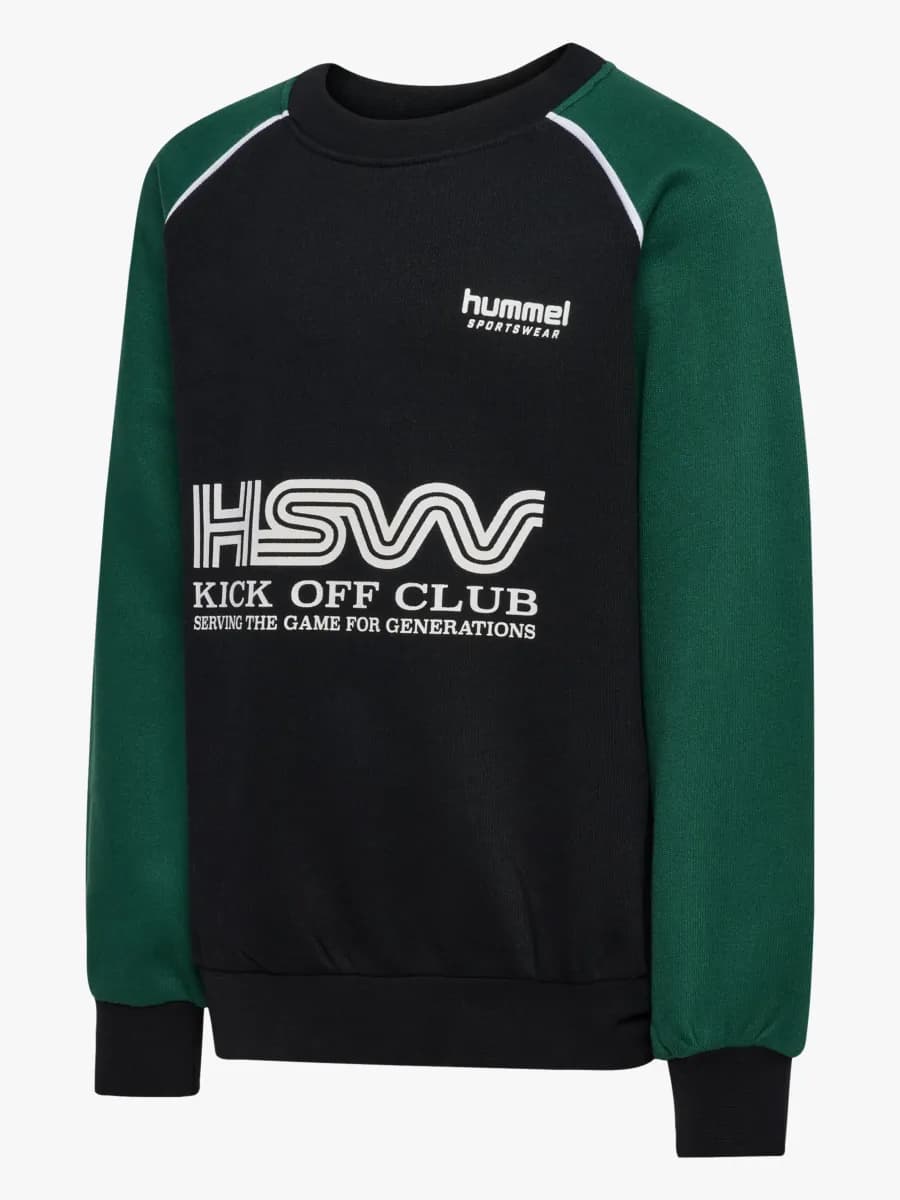 Hummel Oversized Crew Tröja, Dark Green, 104