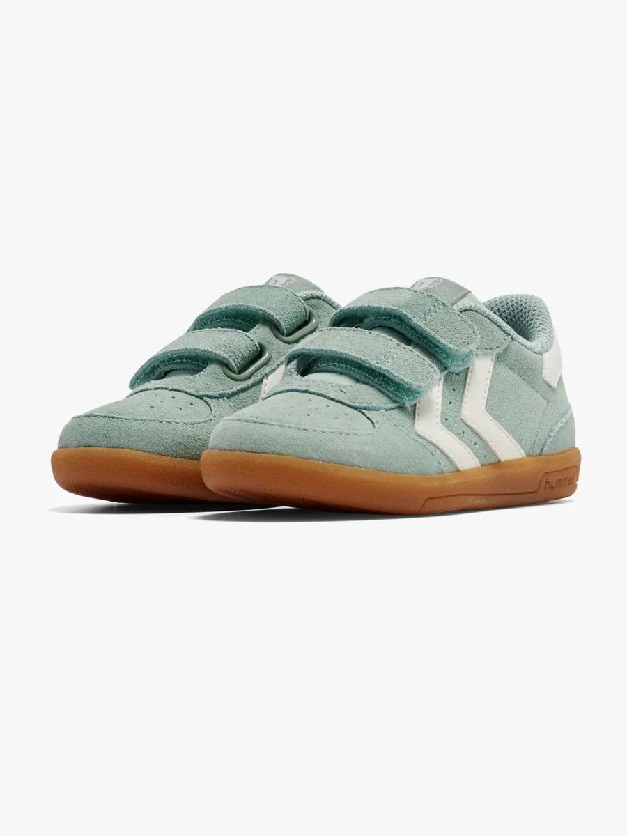 Hummel Victory Suede II Infant Sneakers, Frosty Green, 22