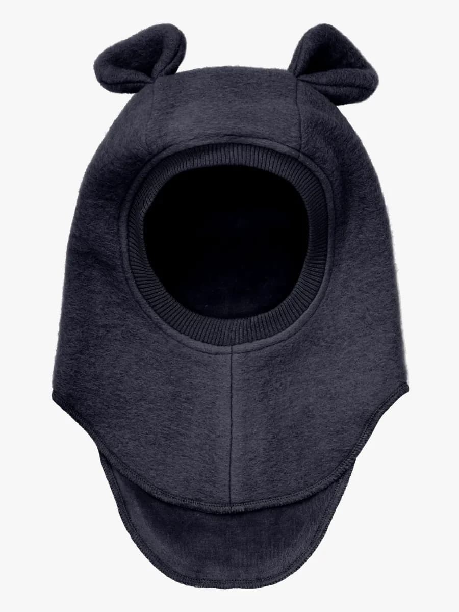 Huttelihut Balaklava Merinoull med Öron, Dark Navy, 53